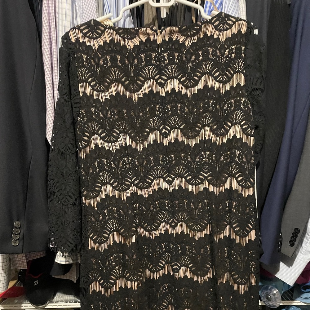 Black and Tan lace dress
